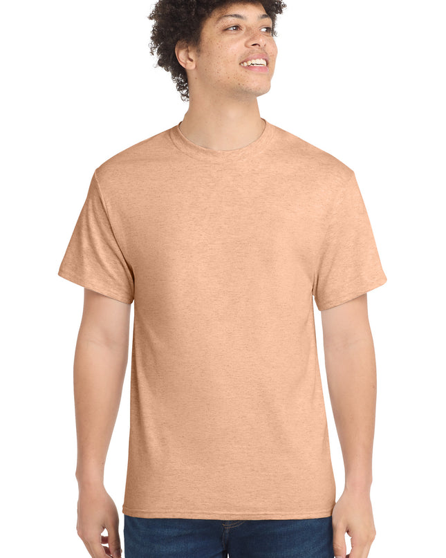 Port & Co Core Cotton Tee. PC54 - Heathered Dusty Peach