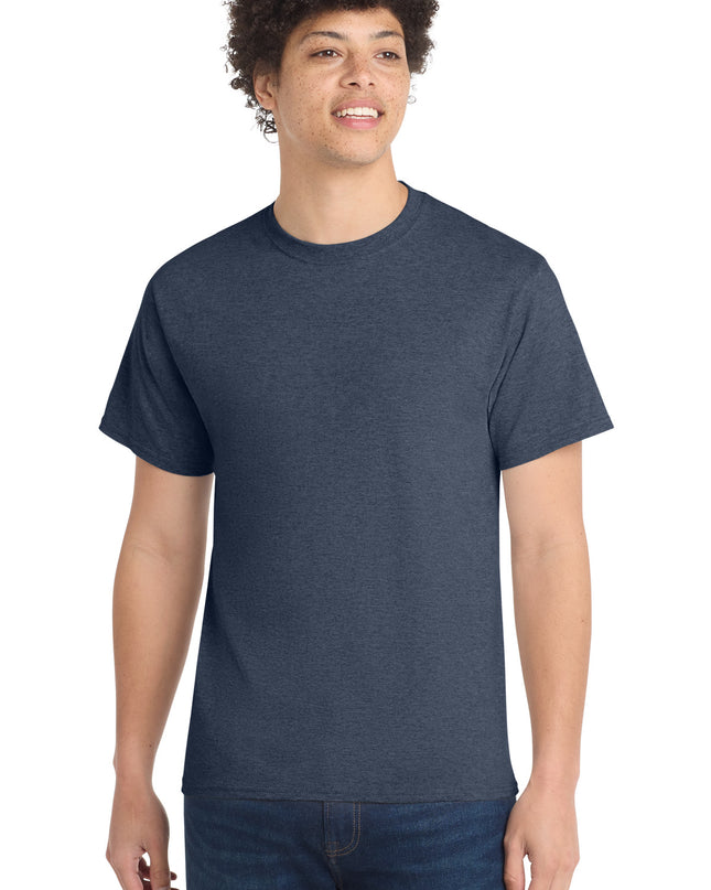 Port & Co Core Cotton Tee. PC54 - Heather Navy