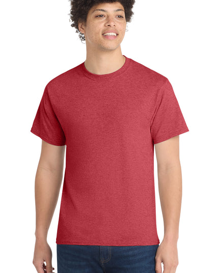 Port & Co Core Cotton Tee. PC54 - Heather Red