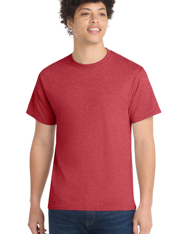 Port & Co Core Cotton Tee. PC54 - Heather Red