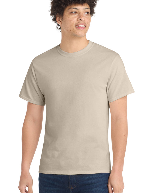 Port & Co Core Cotton Tee. PC54 - Light Sand