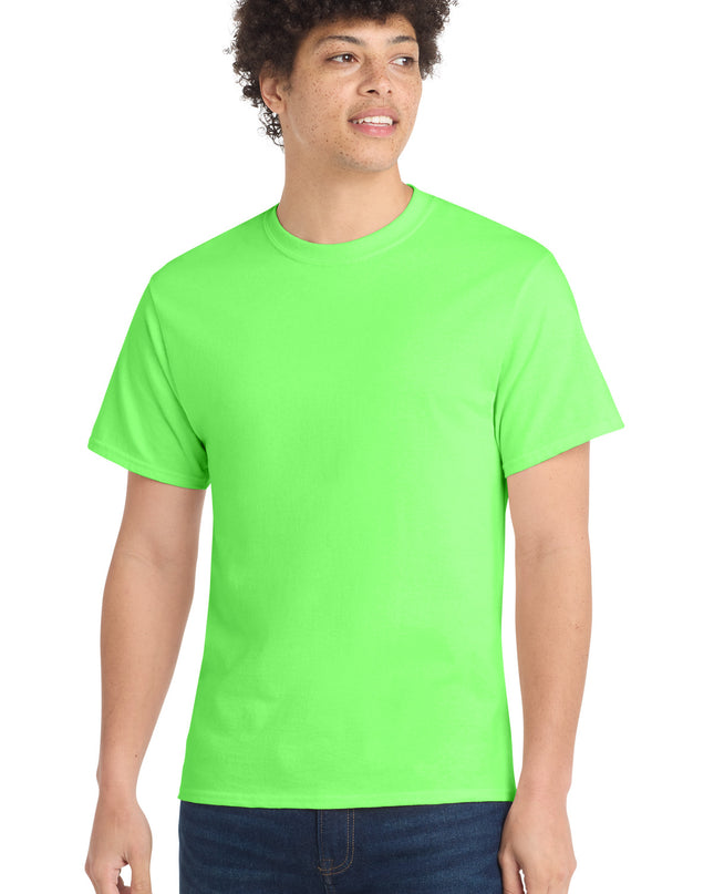 Port & Co Core Cotton Tee. PC54 - Neon Green