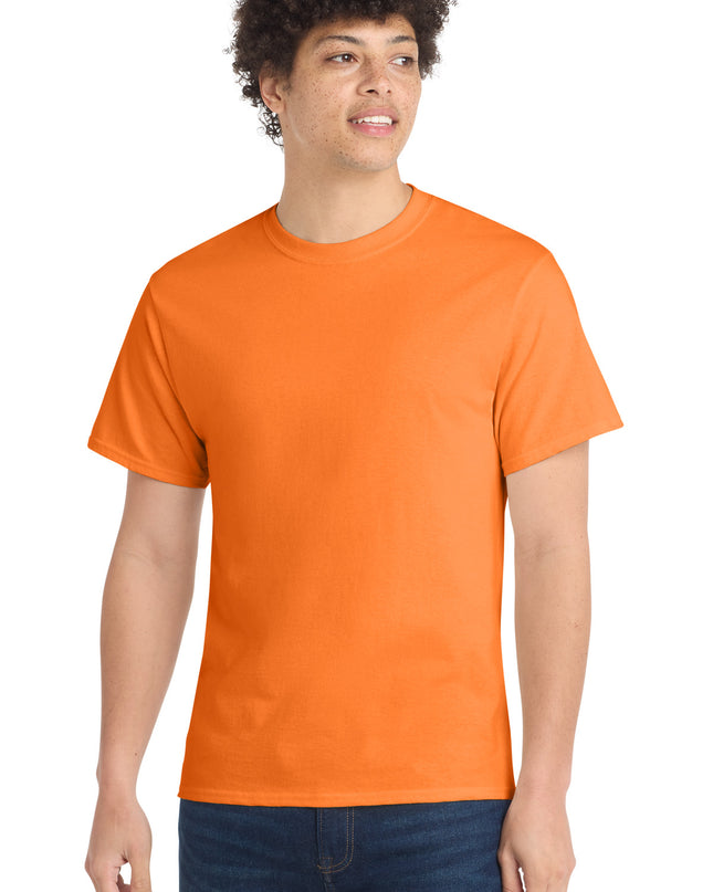 Port & Co Core Cotton Tee. PC54 - Neon Orange