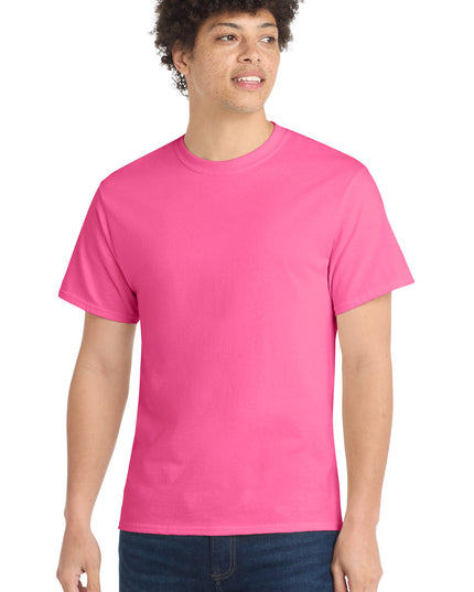 Port & Co Core Cotton Tee. PC54 - Neon Pink