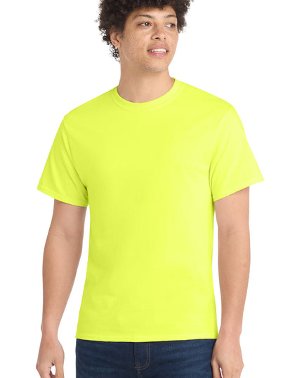 Port & Co Core Cotton Tee. PC54 - Neon Yellow