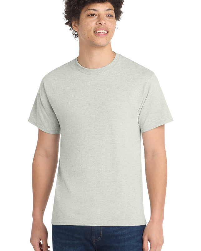 Port & Co Core Cotton Tee. PC54 - Oatmeal Heather
