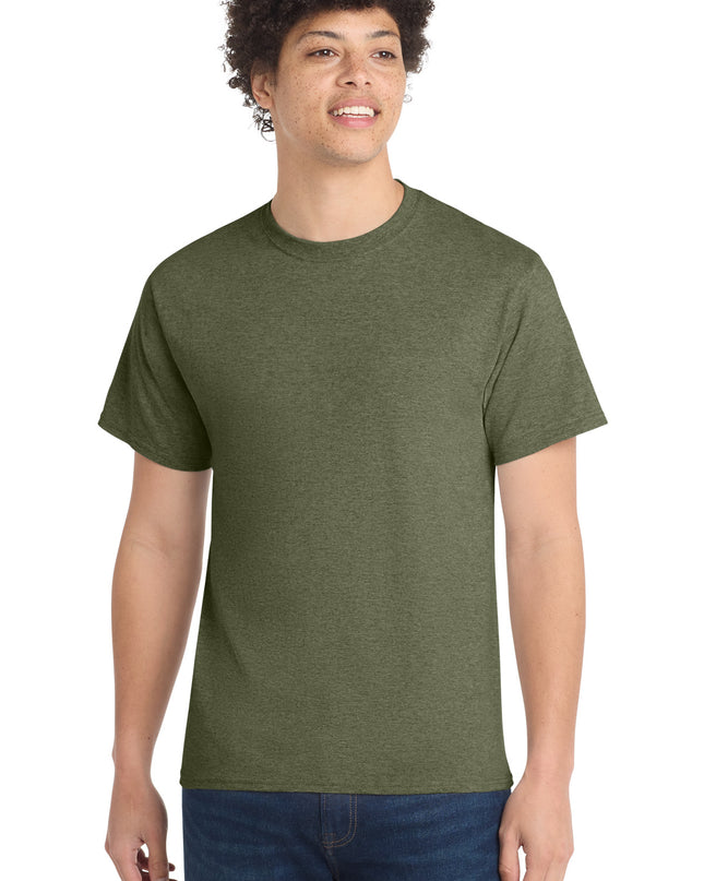 Port & Co Core Cotton Tee. PC54 - Olive Drab Green Heather