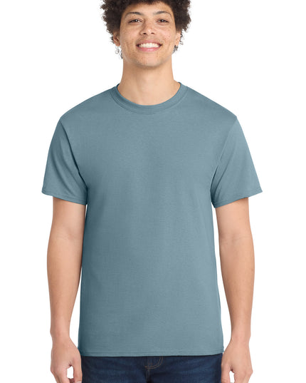 Port & Co Core Cotton Tee. PC54 - Stonewashed Blue