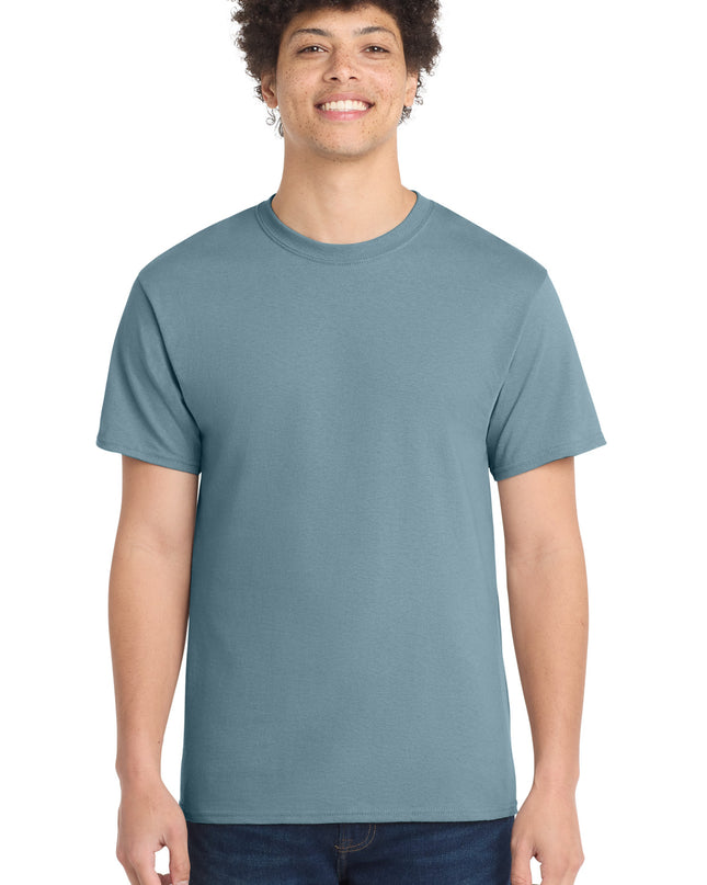 Port & Co Core Cotton Tee. PC54 - Stonewashed Blue