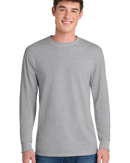 Port & Co Long Sleeve Core Blend Tee. PC55LS - Ash