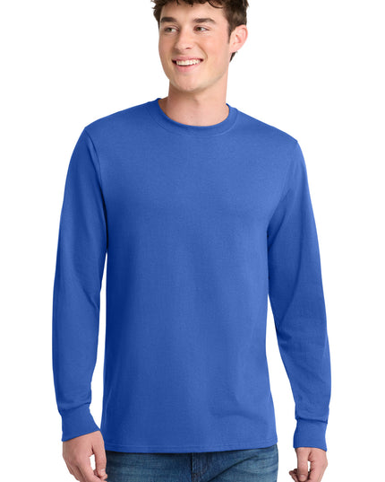 Port & Co Long Sleeve Core Blend Tee. PC55LS - Royal