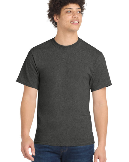 Port & Co Core Blend Tee.  PC55 - Black Heather