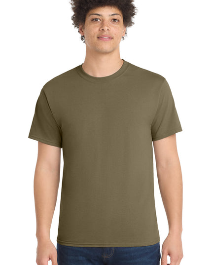 Port & Co Core Blend Tee.  PC55 - Coyote Brown