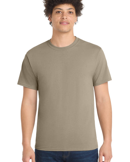 Port & Co Core Blend Tee.  PC55 - Desert Sand