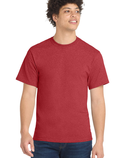 Port & Co Core Blend Tee.  PC55 - Heather Red