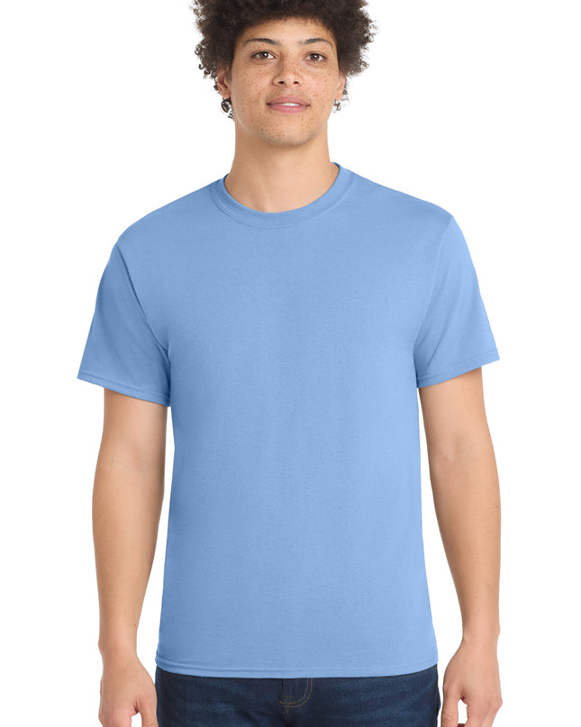 Port & Co Core Blend Tee.  PC55 - Light Blue