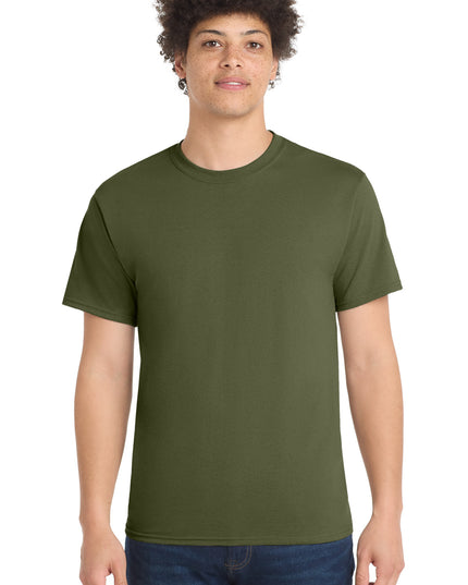Port & Co Core Blend Tee.  PC55 - Olive Drab Green