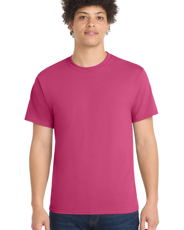 Port & Co Core Blend Tee.  PC55 - Sangria