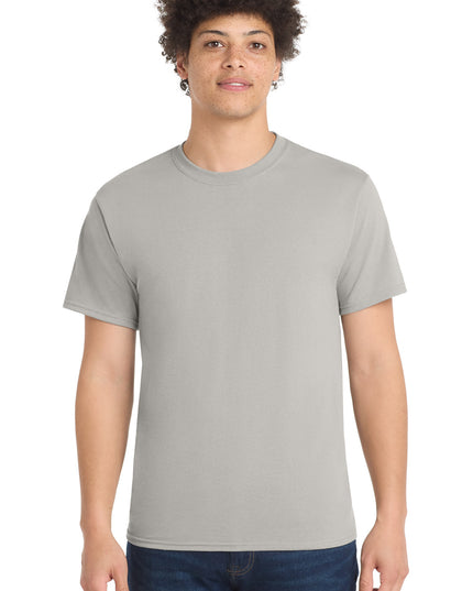 Port & Co Core Blend Tee.  PC55 - Silver