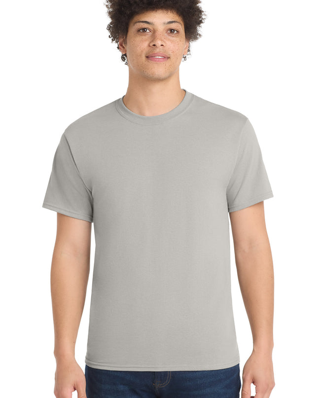 Port & Co Core Blend Tee.  PC55 - Silver