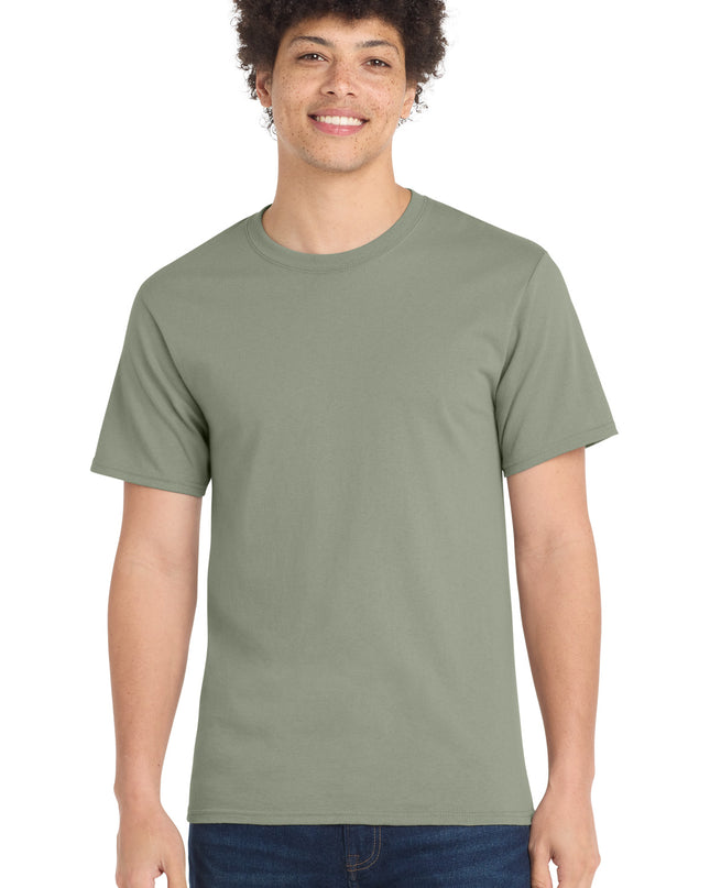 Port & Co Essential Tee. PC61 - Stonewashed Green