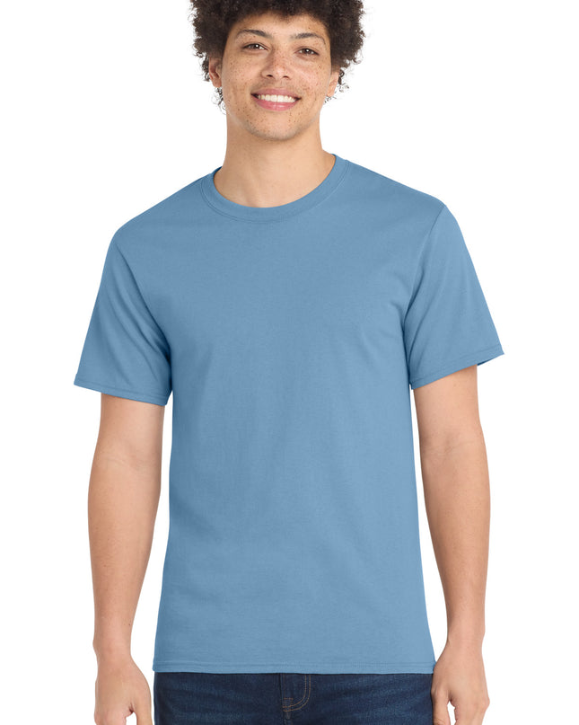 Port & Co Essential Tee. PC61 - Tundra Blue