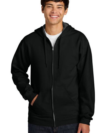 Gildan Softstyle Midweight Fleece Full-Zip Hooded Sweatshirt SF600 - Black