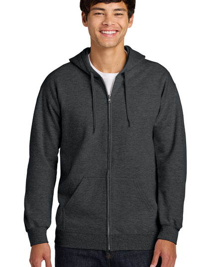 Gildan Softstyle Midweight Fleece Full-Zip Hooded Sweatshirt SF600 - Dark Heather