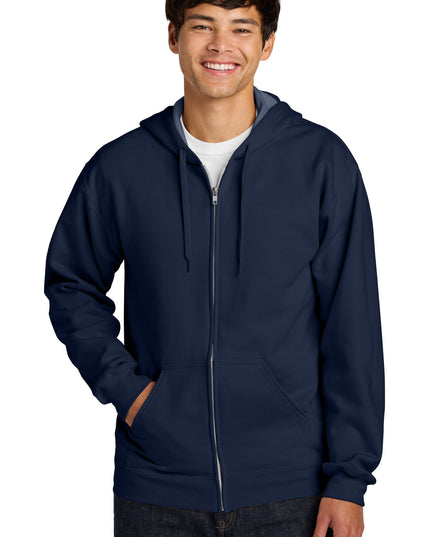 Gildan Softstyle Midweight Fleece Full-Zip Hooded Sweatshirt SF600 - Navy