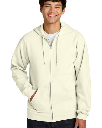 Gildan Softstyle Midweight Fleece Full-Zip Hooded Sweatshirt SF600 - Off White