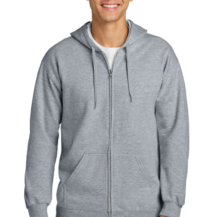 Gildan Softstyle Midweight Fleece Full-Zip Hooded Sweatshirt SF600 - Ring Spun Sport Grey