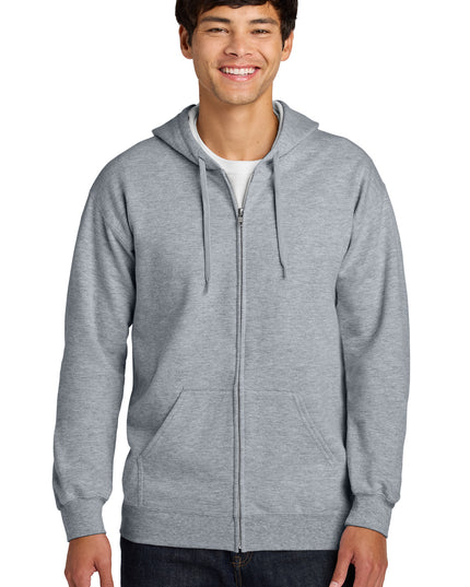 Gildan Softstyle Midweight Fleece Full-Zip Hooded Sweatshirt SF600 - Ring Spun Sport Grey