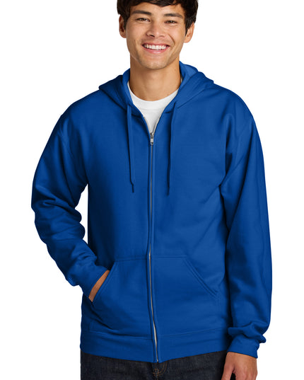 Gildan Softstyle Midweight Fleece Full-Zip Hooded Sweatshirt SF600 - Royal