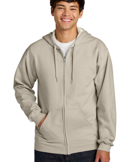 Gildan Softstyle Midweight Fleece Full-Zip Hooded Sweatshirt SF600 - Sand