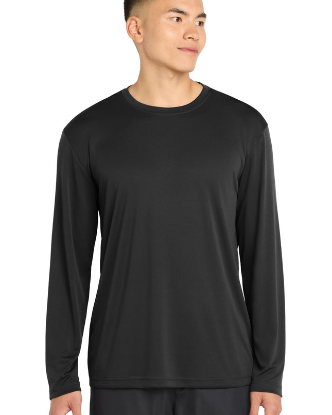 Sport-Tek Long Sleeve PosiCharge Competitor Tee. ST350LS - Black