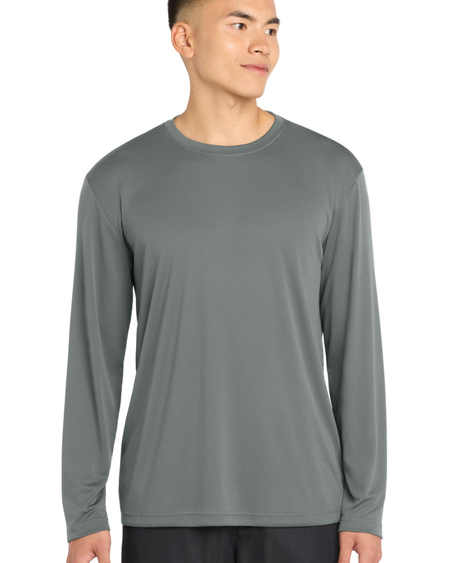 Sport-Tek Long Sleeve PosiCharge Competitor Tee. ST350LS - Grey Concrete