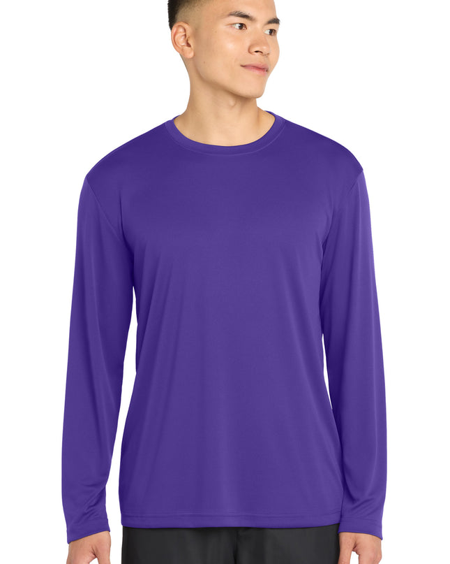 Sport-Tek Long Sleeve PosiCharge Competitor Tee. ST350LS - Purple