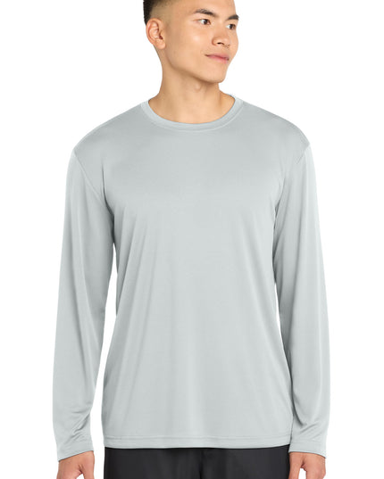 Sport-Tek Long Sleeve PosiCharge Competitor Tee. ST350LS - Silver