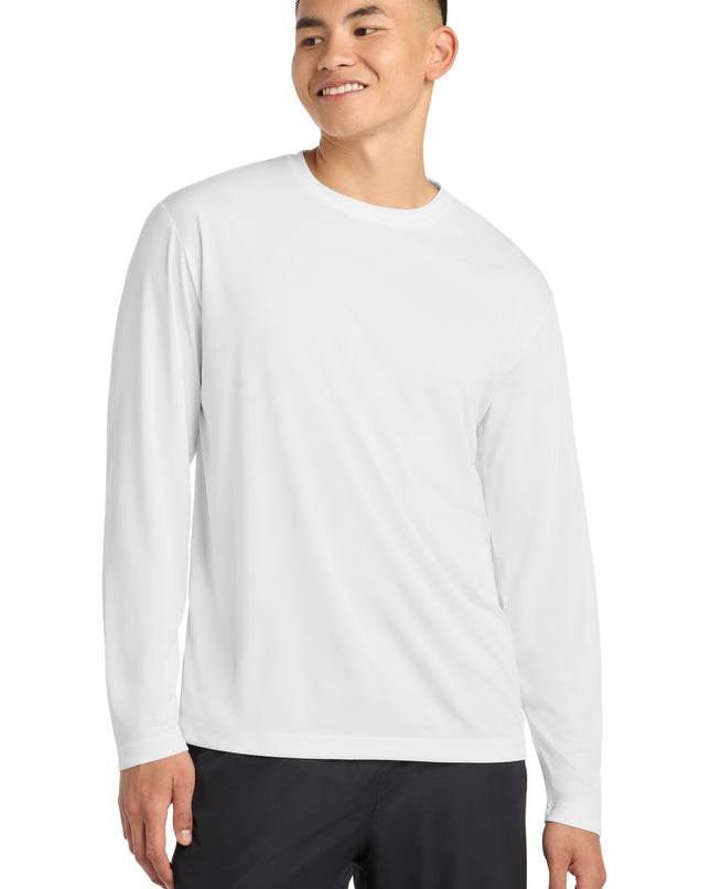 Sport-Tek Long Sleeve PosiCharge Competitor Tee. ST350LS - White