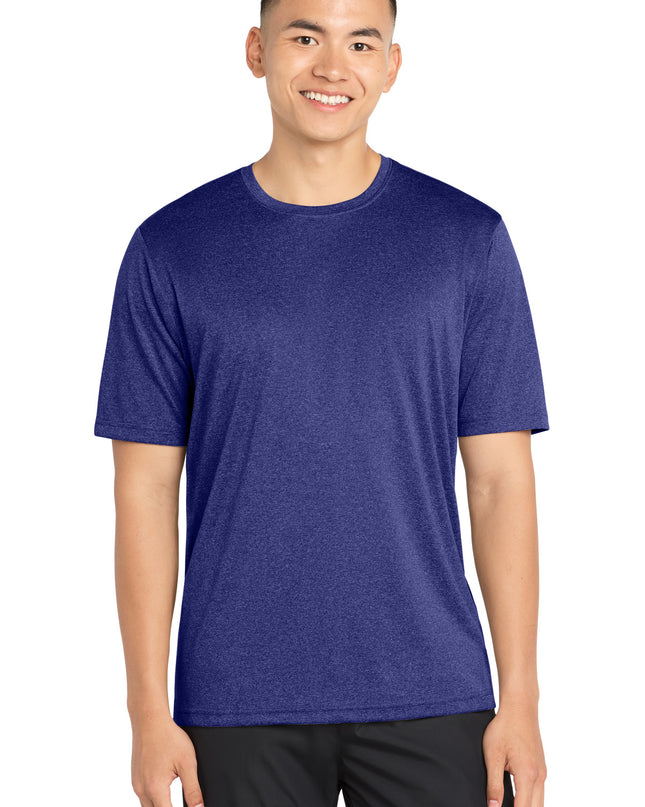 Sport-Tek Heather Contender Tee. ST360 - Cobalt Heather