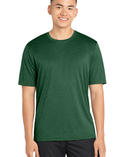 Sport-Tek Heather Contender Tee. ST360 - Forest Green Heather