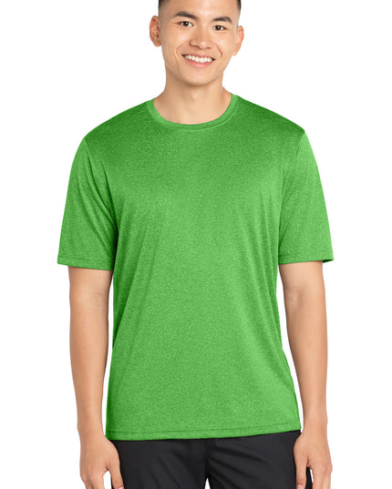 Sport-Tek Heather Contender Tee. ST360 - Turf Green Heather