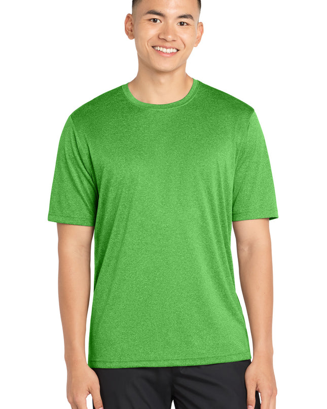 Sport-Tek Heather Contender Tee. ST360 - Turf Green Heather