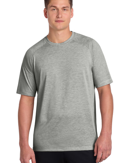 Sport-Tek  PosiCharge  Tri-Blend Wicking Raglan Tee. ST400 - Light Grey Heather