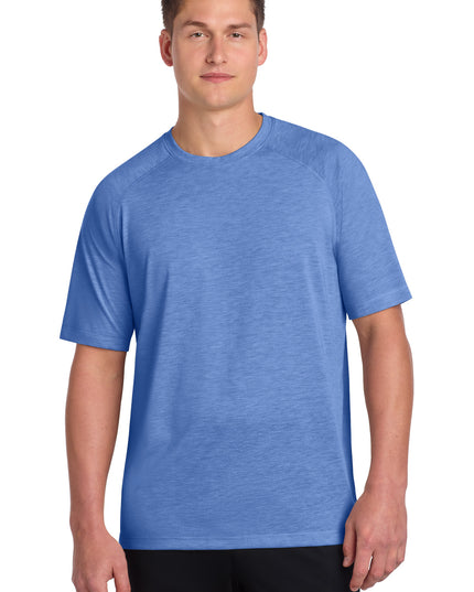 Sport-Tek  PosiCharge  Tri-Blend Wicking Raglan Tee. ST400 - True Royal Heather