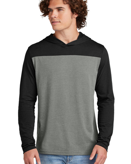 Sport-Tek Halftime Long Sleeve Hoodie ST6044 - Black/ Vintage Heather