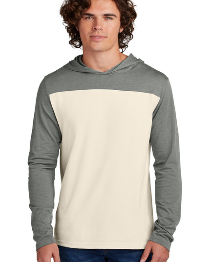 Sport-Tek Halftime Long Sleeve Hoodie ST6044 - Vintage Heather/ Ecru