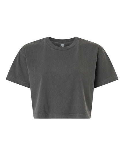 American Apparel Cropped Tee - Faded Black Front
