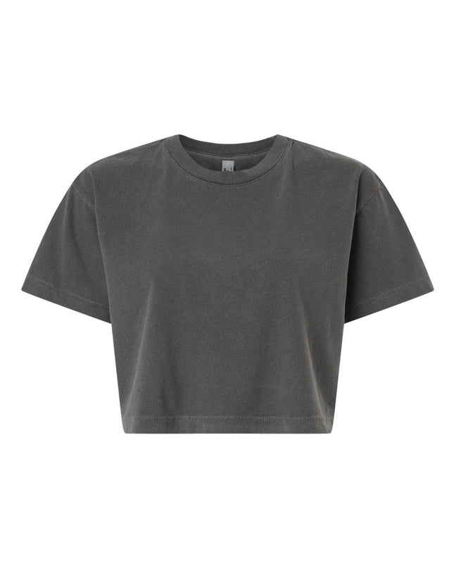 American Apparel Cropped Tee - Faded Black Front