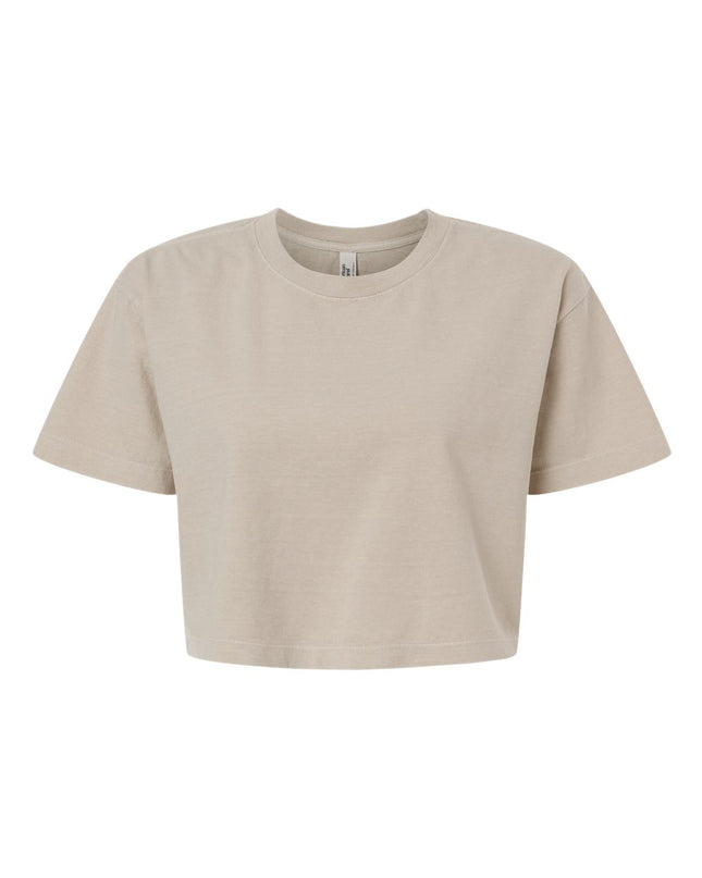 American Apparel Cropped Tee - Faded Bone Front